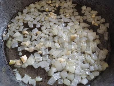 Moliūgų ir cukinijų piurė su kario prieskoniais Žingsnis 2