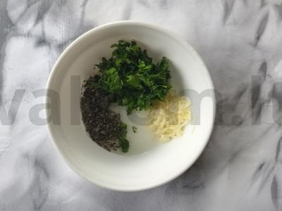 Kepti pomidorai su sūriu Žingsnis 1