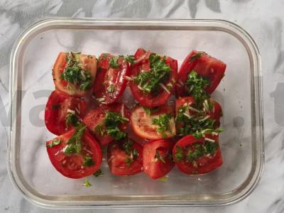 Kepti pomidorai su sūriu Žingsnis 3