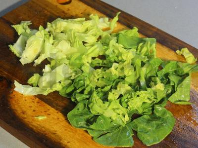 Salotas su daržovėmis ir bekonu Žingsnis 9