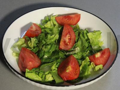 Salotas su daržovėmis ir bekonu Žingsnis 13