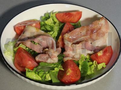 Salotas su daržovėmis ir bekonu Žingsnis 14