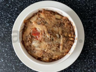 Grikių dribsnių, rikotos ir pomidorų apkepas pagrindine nuotrauka