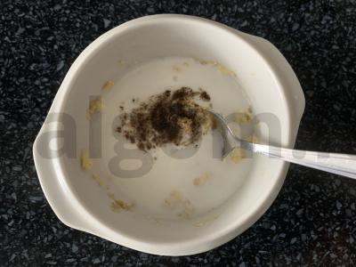 Salotas su karbonaidu ir aštriu padažu iš acidofilino Žingsnis 5