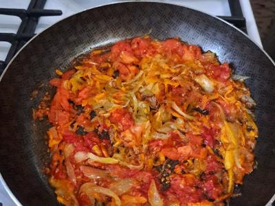 Sūrusis sriuba su marinuotais pomidorais Žingsnis 9