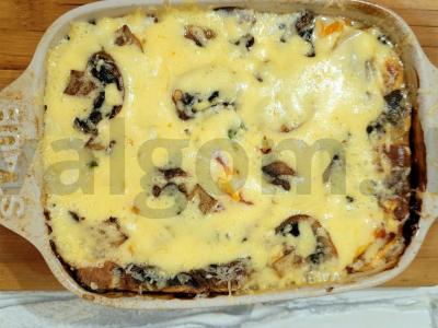 Sultinga vištienos, daržovių ir grybų apkepas Žingsnis 7