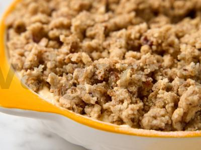 Varškės apkepas su muslių trupiniais Žingsnis 5