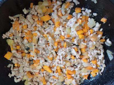 Kuskusas su faršu ir daržovėmis pietums Žingsnis 5