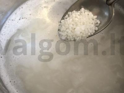 Ryžių košė su šilkmedžiu Žingsnis 1