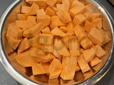 Kepta upėtakis su unagi padažu ir batatu Žingsnis 1