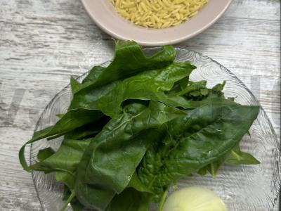 Orzo makaronai su špinatais Žingsnis 1