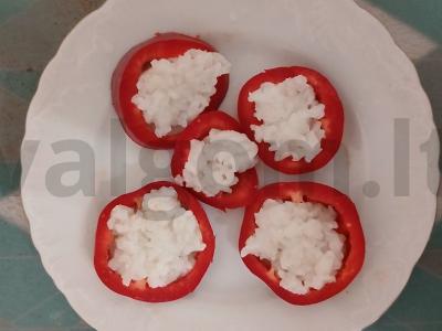 Gogoshar pipirai su ryžiais Žingsnis 6