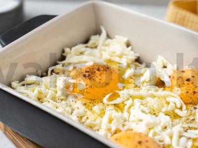 Keptas kiaušinienė su duona ir sūriu Žingsnis 3