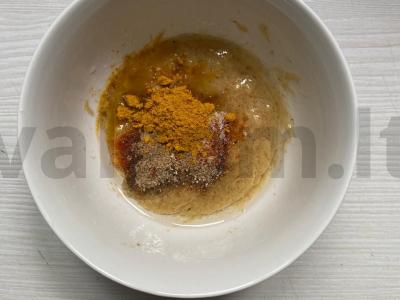 Jauna bulvė, kepta orkaitėje su česnaku Žingsnis 2