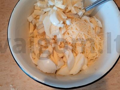 Patingėlių pyragėliai su kiaušiniais ir žolelėmis Žingsnis 3