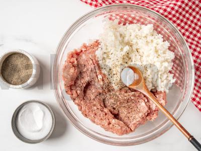 Kopūstai su faršu ir ryžiais Žingsnis 3