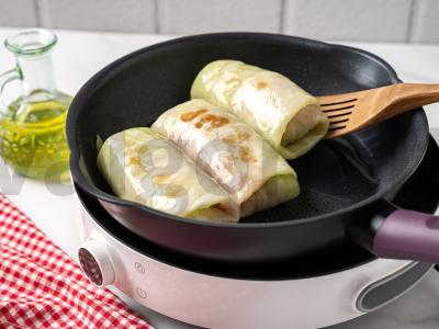 Kopūstai su faršu ir ryžiais Žingsnis 5