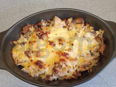 Juliens su pievagrybiais, voveraitėmis ir vištienos krūtinėle Žingsnis 13