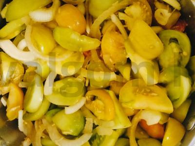 Aštrūs žali pomidorai per 24 valandas Žingsnis 8