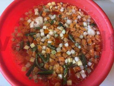 Kepta upėtakis su daržovėmis Žingsnis 2