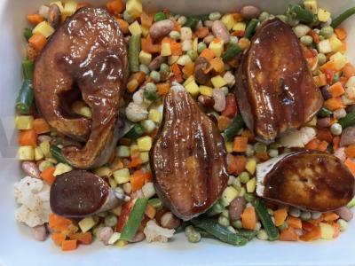 Kepta upėtakis su daržovėmis Žingsnis 8