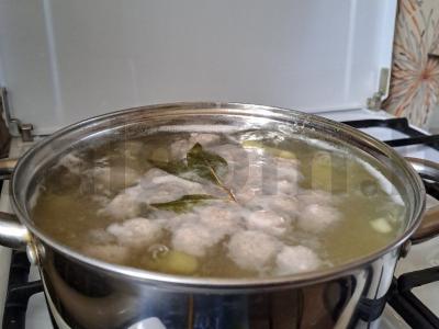 Sriuba su kiaulienos kukuliais pietums Žingsnis 16