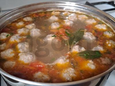 Sriuba su kiaulienos kukuliais pietums Žingsnis 17