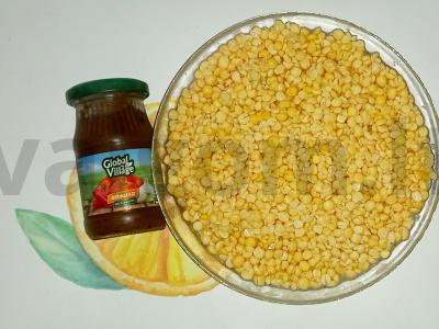 Žirnių sriuba su adjika ir rūkytais produktais Žingsnis 1