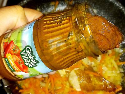 Žirnių sriuba su adjika ir rūkytais produktais Žingsnis 6