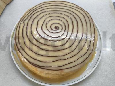 Tortas „Estherhazi“ su abrikosų džemu Žingsnis 12