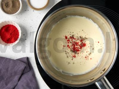 Makaronai su sūriu ir brokoliais Žingsnis 4