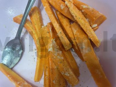 Keptos morkų lazdelės su krienais Žingsnis 4