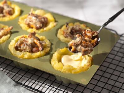 Bulvių krepšeliai su grybais Žingsnis 6