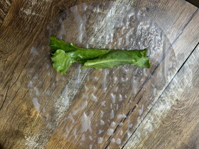 Sprendimo ritinėliai su lašiša ir romėnų paprika Žingsnis 4