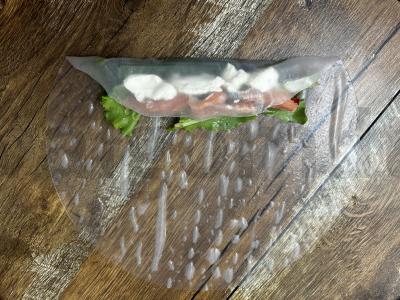 Sprendimo ritinėliai su lašiša ir romėnų paprika Žingsnis 9