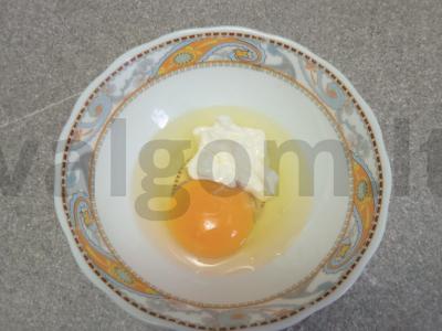 Omletas su troškiniu ir džiovintu krapu Žingsnis 2