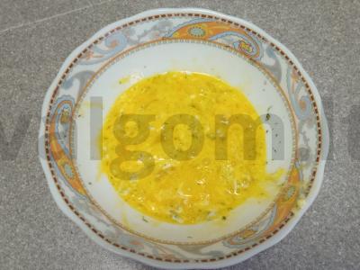 Omletas su troškiniu ir džiovintu krapu Žingsnis 4