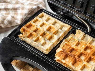 Belgų vafliai su bananais Žingsnis 3