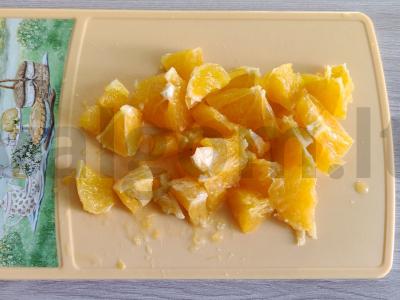 Salotas su apelsinu, rukola ir krevetėmis Žingsnis 3