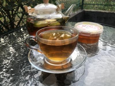 Mojito arbata su limetu ir mėta pagrindine nuotrauka