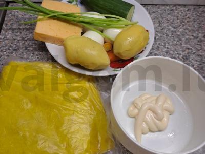 Užkandis iš lavašo šventiniam stalui Žingsnis 2