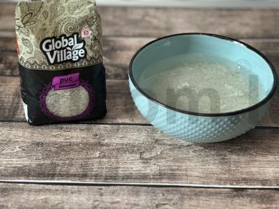 Krevetės sojų padaže su „Basmati“ ryžiais Žingsnis 1