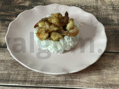 Krevetės sojų padaže su „Basmati“ ryžiais Žingsnis 6