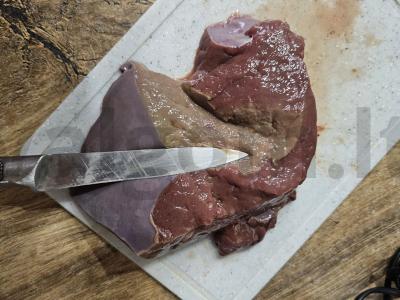 Troškinta jautienos kepenėlė termostato jogurte Žingsnis 1