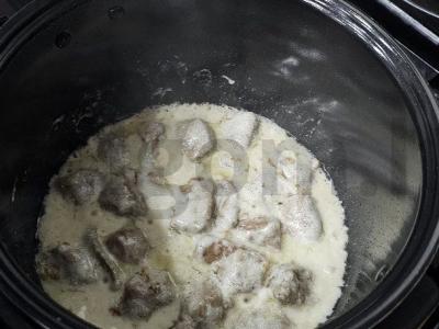 Troškinta jautienos kepenėlė termostato jogurte Žingsnis 7