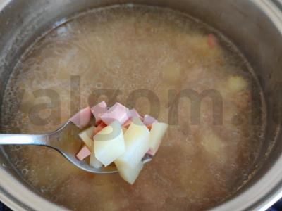 Sūris su vištiena ir dešrelėmis Žingsnis 8