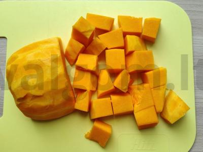 Kepta moliūgų su obuoliu ir morkomis Žingsnis 1