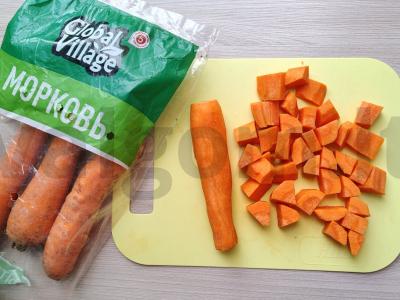 Kepta moliūgų su obuoliu ir morkomis Žingsnis 3