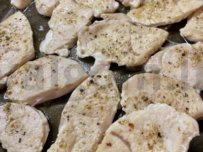 Salotos su kalakutiena ir mangais Žingsnis 2