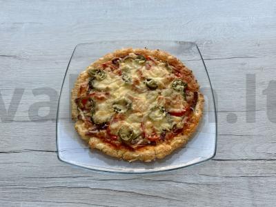 Pica ant varškės tešlos per 35 minutes pagrindine nuotrauka